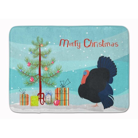 Carolines Treasures Norfolk Black Turkey Christmas Machine Washable Memory Foam Mat BB9352RUG